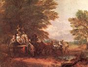 Thomas Gainsborough The Harvest wagon china oil painting artist